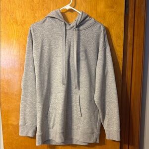 Athleta Peloton Gray Sweatshirt Hoodie Relaxed Fit
